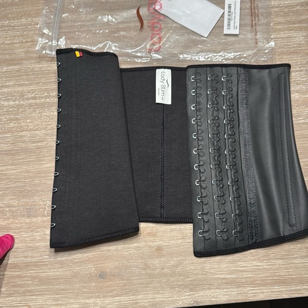 NEW! Colombian Black Waist Trainer Fajas with Hook Closures